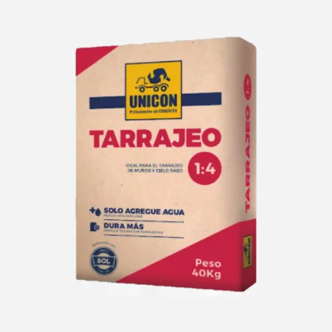 Bolsa de tarrajeo 1:4 UNICON de 40 kg